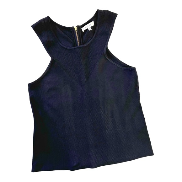 Milly Angled Rib Stretch Shell Top - Picture 3 of 9